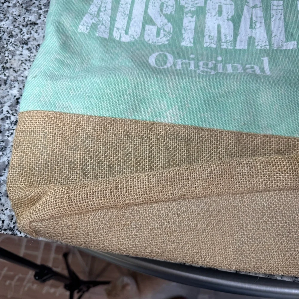 Robin Ruth | Mint and Tan Tote Bag
